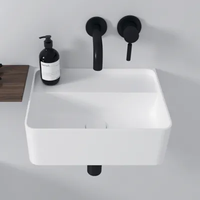 Coco 40 - Håndvask 40x30 cm, Mathvid SolidTec®