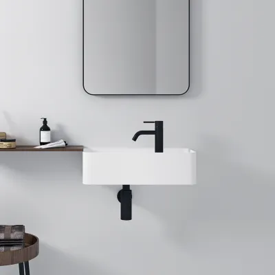 Coco 4L - 50x22,5 Vask til venstre, Mathvid SolidTec®