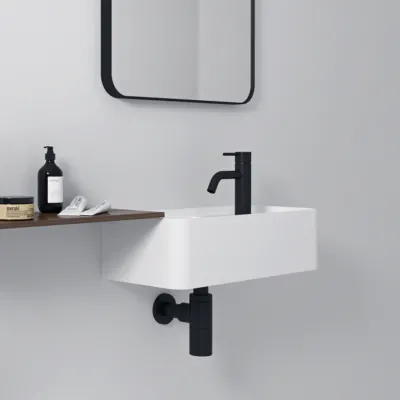Coco 4L - 50x22,5 Vask til venstre, Mathvid SolidTec®