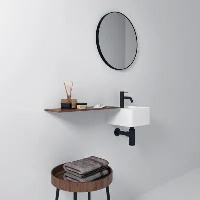 Coco 27 - Håndvask 27x27 cm, Mathvid SolidTec®
