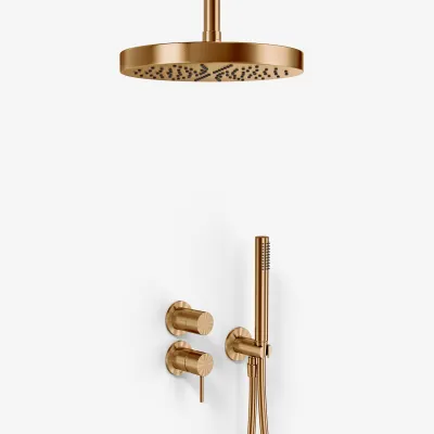 Semplice SBR901 S03 - Brusesæt Ø24 cm, Loft, PVD Børstet Kobber