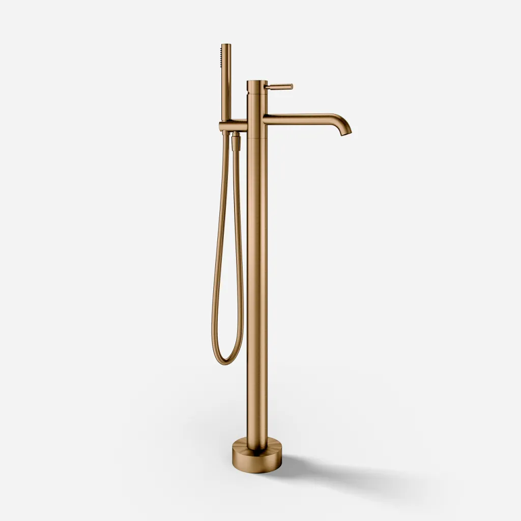 Semplice SQ2 - Fritstående kararmatur, PVD Børstet Kobber