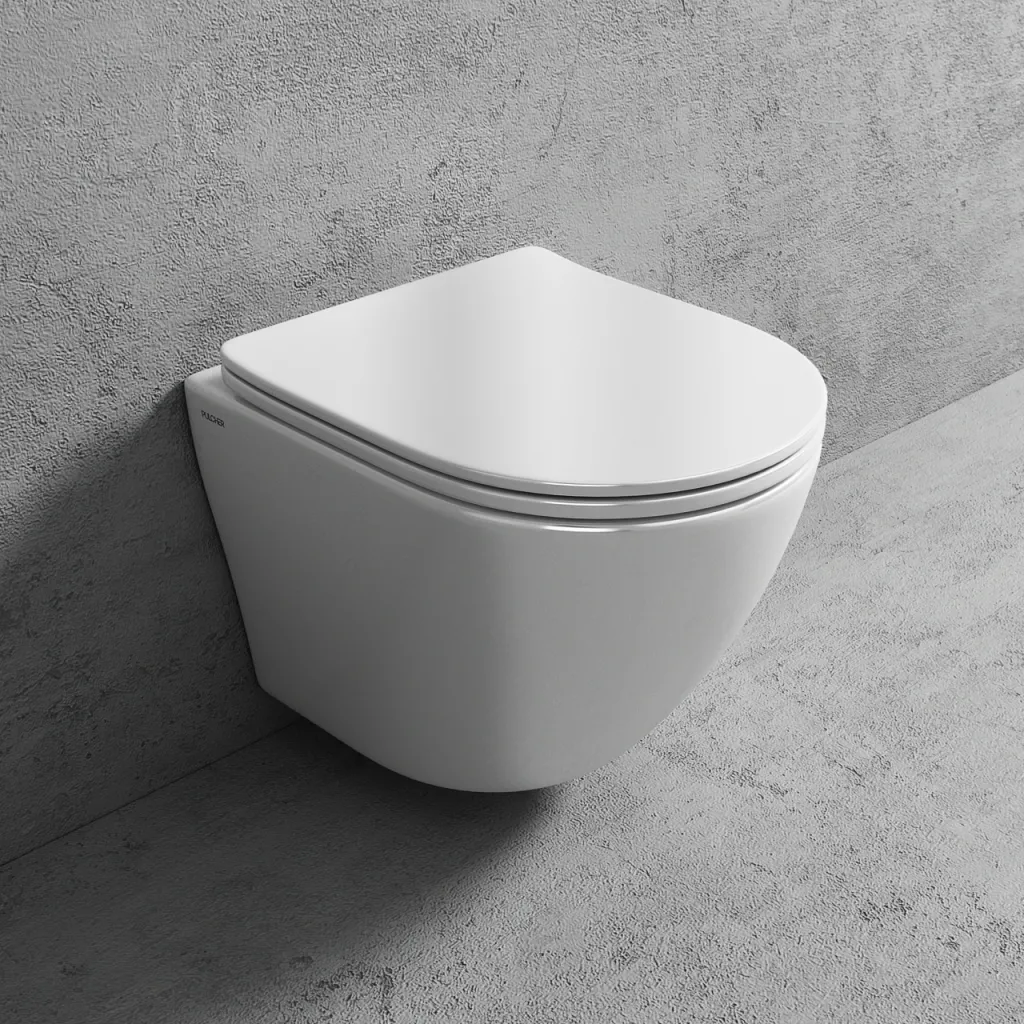 Nomi PN2-18 - Toilet 49 cm, Hvid, Rimless + EasyClean Coat