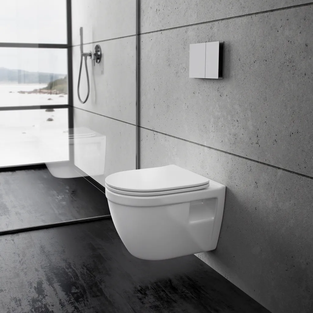Stool AS1-18 - Toilet 52 cm, Hvid, Rimless + EasyClean Coat