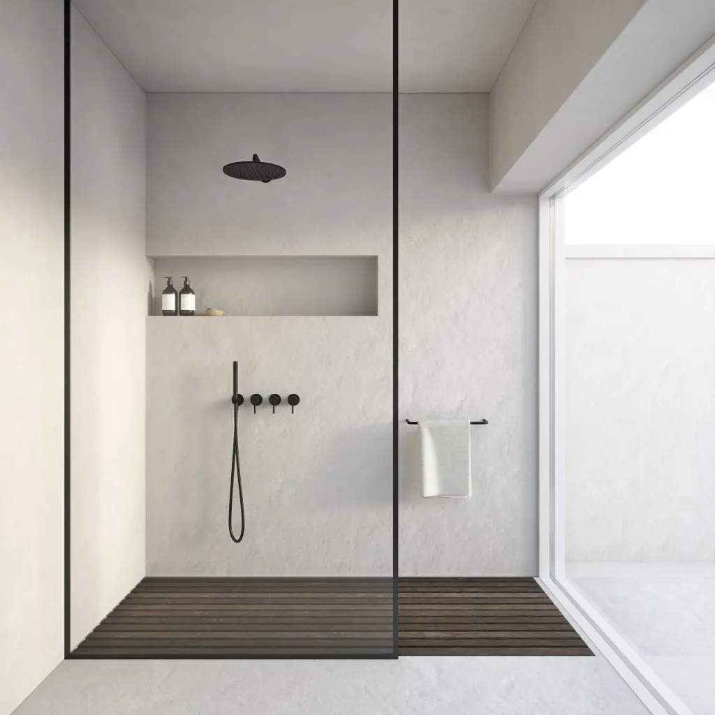 Semplice STB801 S07 - Rain DeLux SmartTerm Ø30 cm EasyClean, Væg, Matsort