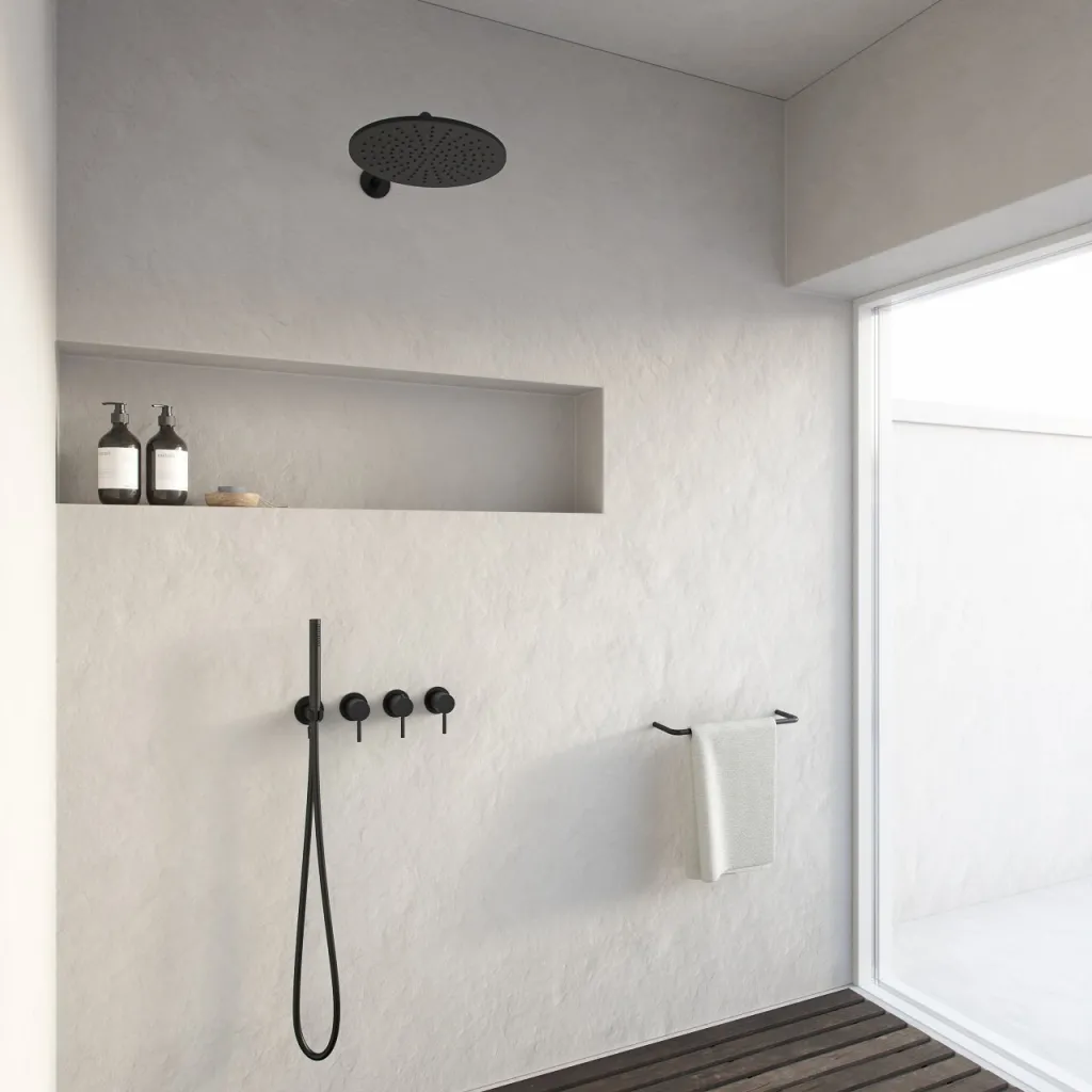 Semplice STB801 S07 - Rain DeLux SmartTerm Ø30 cm EasyClean, Væg, Matsort