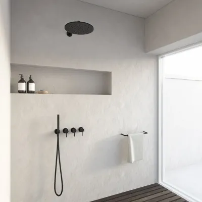 Semplice STB801 S07 - Rain DeLux SmartTerm Ø30 cm EasyClean, Væg, Matsort