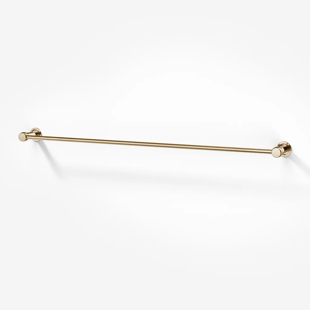 Hassel&Teudt H19-80 - Håndklædestang 80 cm, Poleret Messing Natur