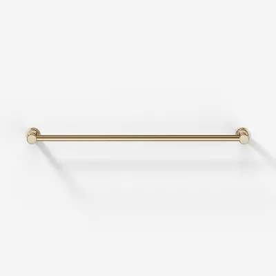 Hassel&Teudt H20-60 - Dobbelt Håndklædestang 60 cm, Poleret Messing Natur