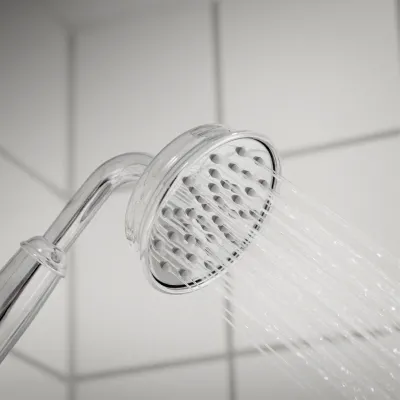 Hassel&Teudt HBR800 S01 - Brusestangssæt m/Ø21 cm. Rain DeLuxe m/EasyClean, Krom