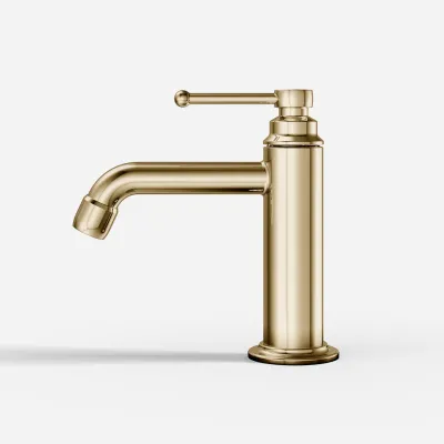 Hassel&Teudt HHV401 - Håndvaskarmatur, Poleret Messing Natur