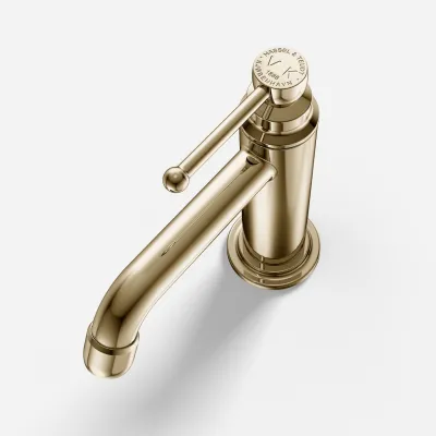 Hassel&Teudt HHV401 - Håndvaskarmatur, Poleret Messing Natur