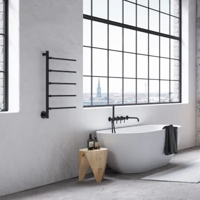 Pulcher® Semplice PS05 Elektrisk Håndklædetørrer - 48 x 80 cm, Matsort