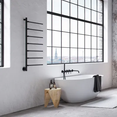 Pulcher® Semplice PS07 Elektrisk Håndklædetørrer - 48 x 110 cm, Matsort