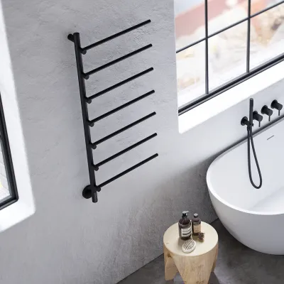 Pulcher® Semplice PS07 Elektrisk Håndklædetørrer - 48 x 110 cm, Matsort