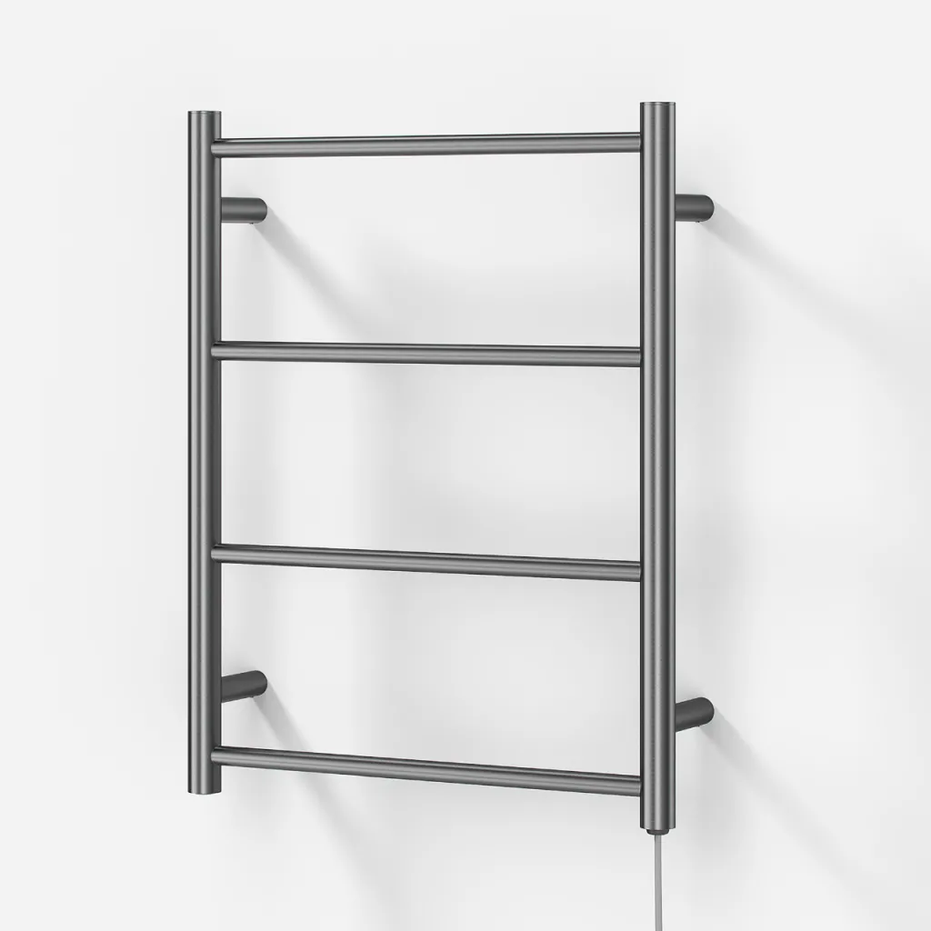 Pulcher Minimalism PM64 - El-håndklædetørrer, 50 x64h cm, Børstet Rustfrit Stål