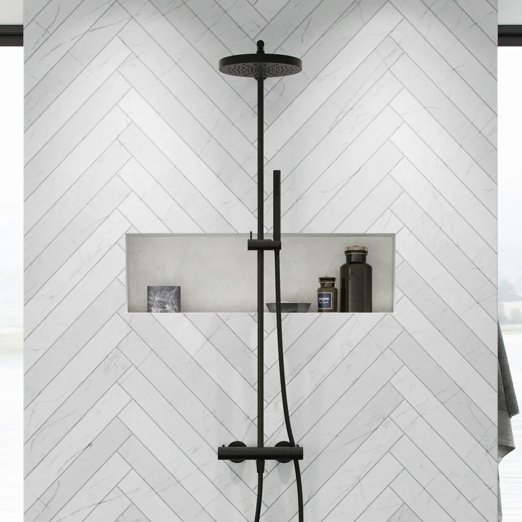 Semplice SRL10 - Termostatsæt, XL Rain DeLuxe Ø24 m/EasyClean, Matsort
