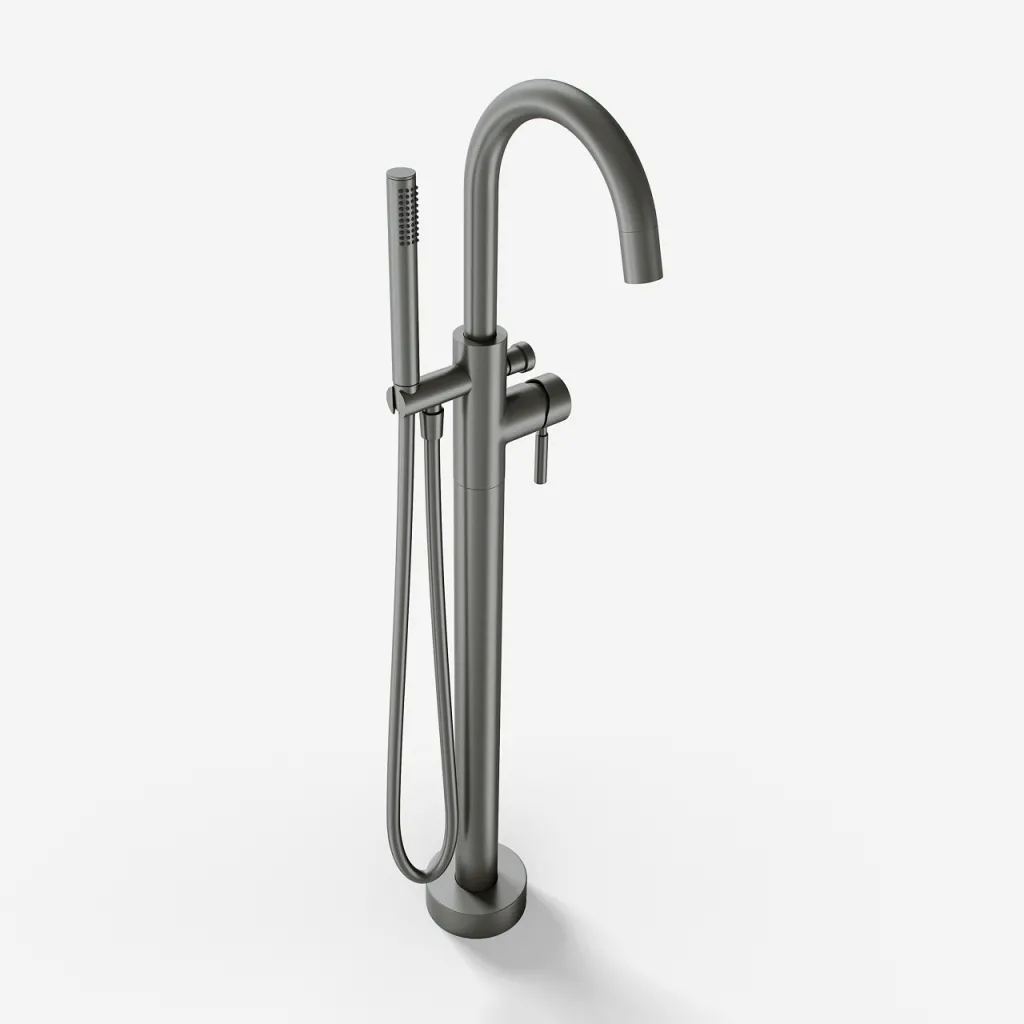 Semplice SBS600 - Fritstående kararmatur, PVD Matt Gun Metal