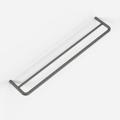 Semplice PS20-60 - Dobbelt Håndklædestang, PVD Matt Gun Metal