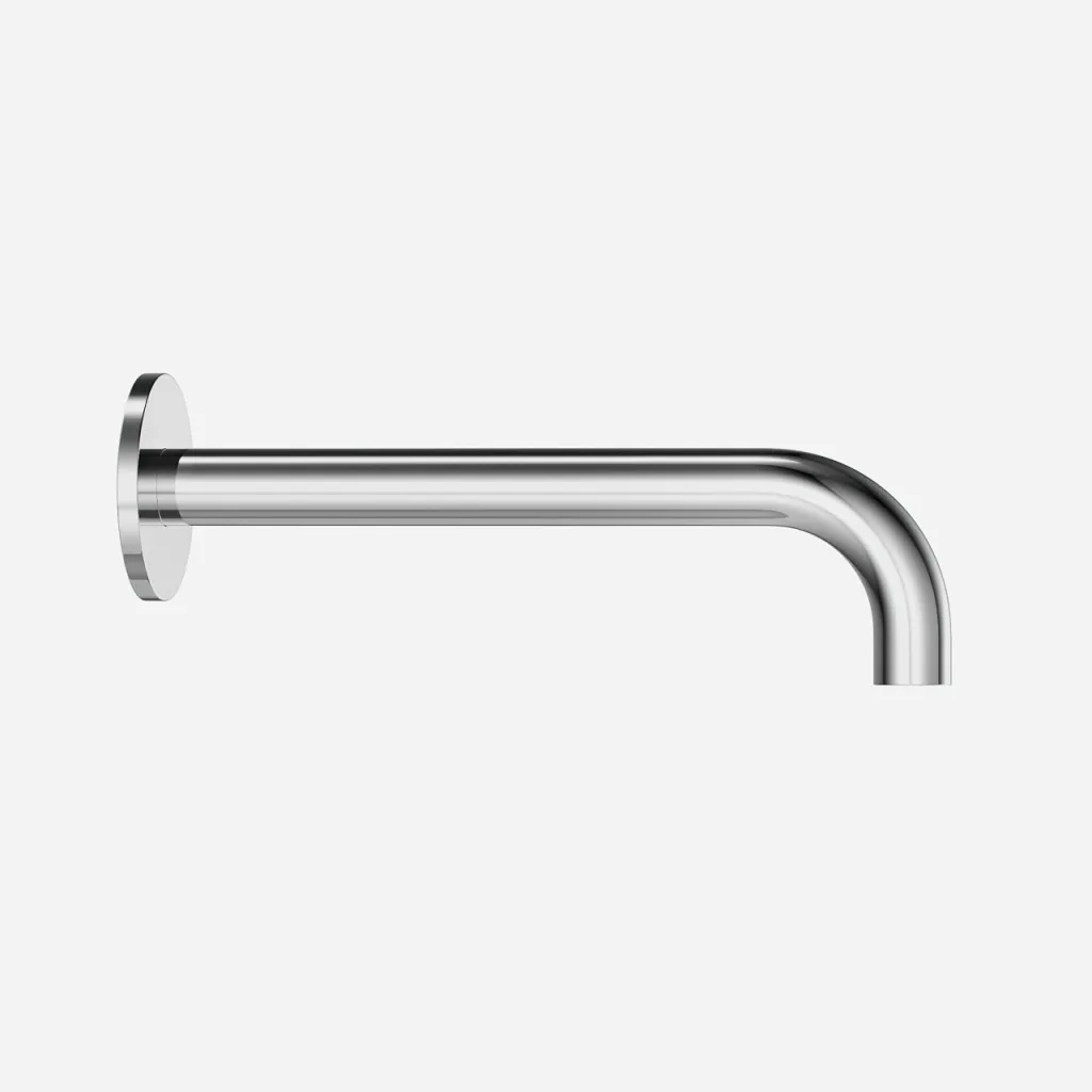 Semplice SSP2222 - udløbstud Ø22 mm længde 22 cm Roset Ø65 mm, Krom
