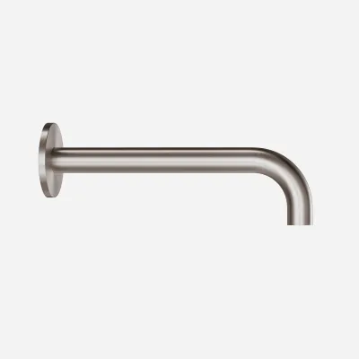 Semplice SSP2222 - udløbstud Ø22 mm længde 22 cm Roset Ø65 mm, PVD Børstet Stål