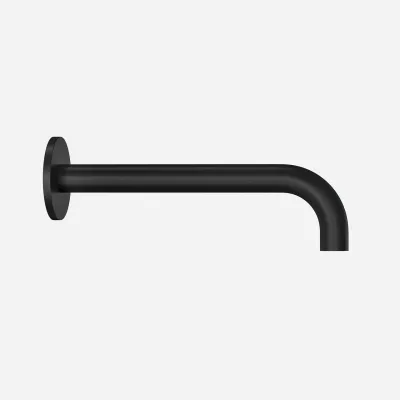 Semplice SSP2222 - udløbstud Ø22 mm længde 22 cm Roset Ø65 mm, Mat Sort