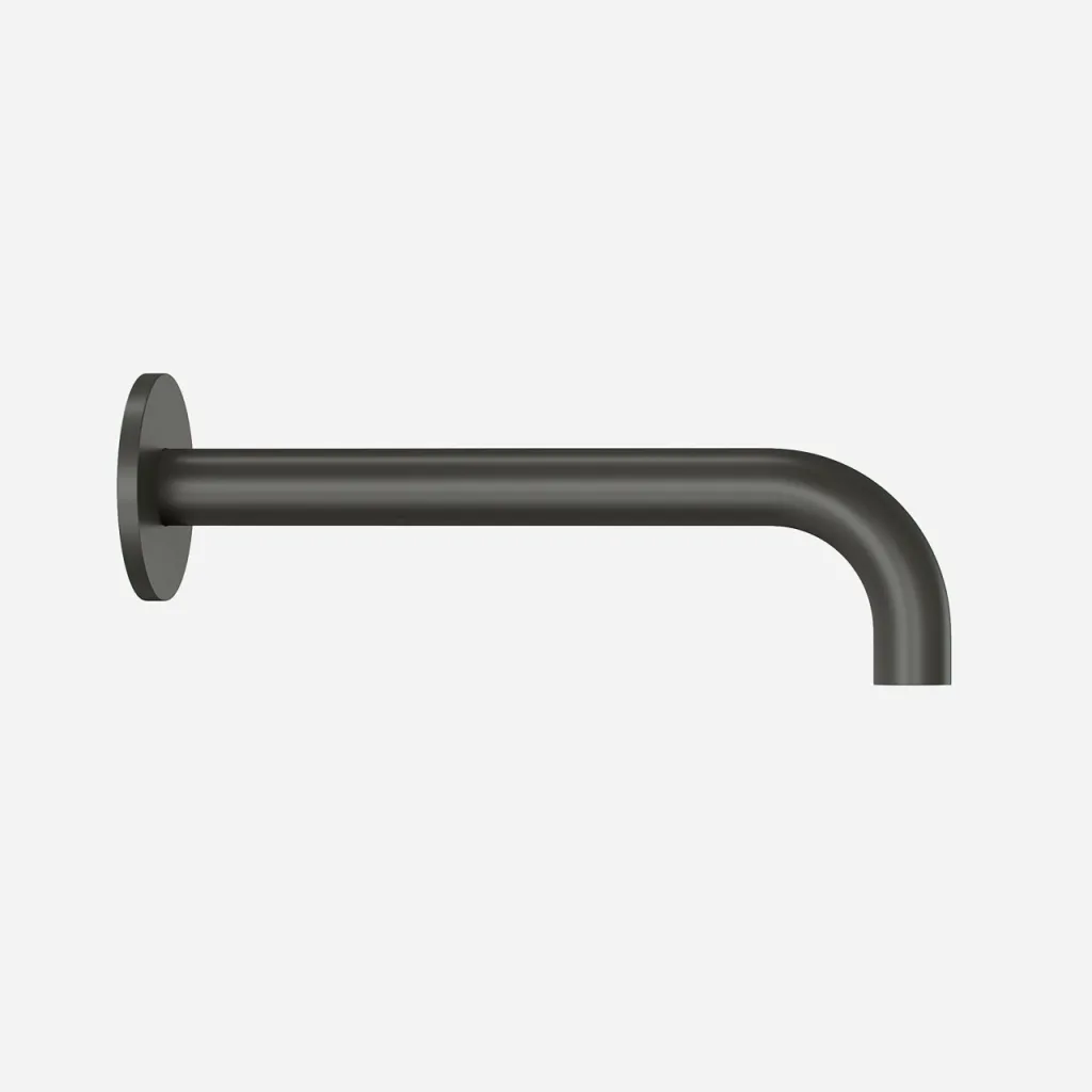 Semplice SSP2222 - udløbstud Ø22 mm længde 22 cm Roset Ø65 mm, PVD Matt Gun Metal
