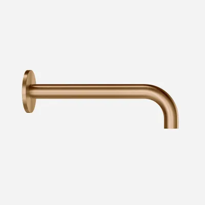 Semplice SSP2222 - udløbstud Ø22 mm længde 22 cm Roset Ø65 mm, PVD Børstet Kobber