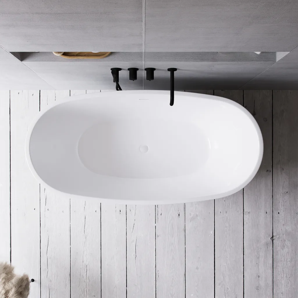 ArkiLife Nomi AN150 - Badekar 150x72 cm, Blank Hvid