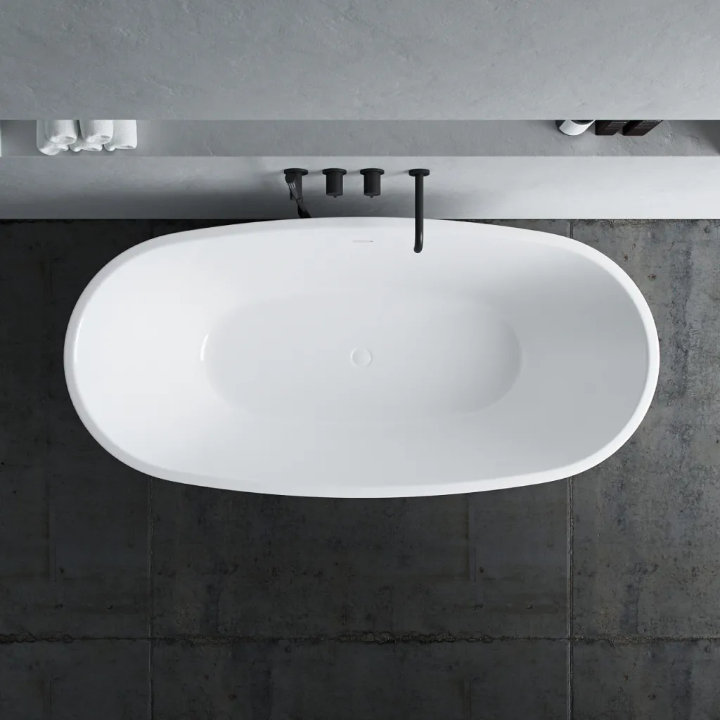 ArkiLife Nomi AN170 - Badekar 170x80 cm, Blank Hvid