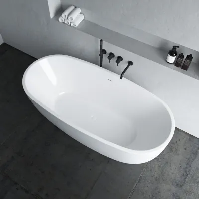 ArkiLife Nomi AN170 - Badekar 170x80 cm, Blank Hvid