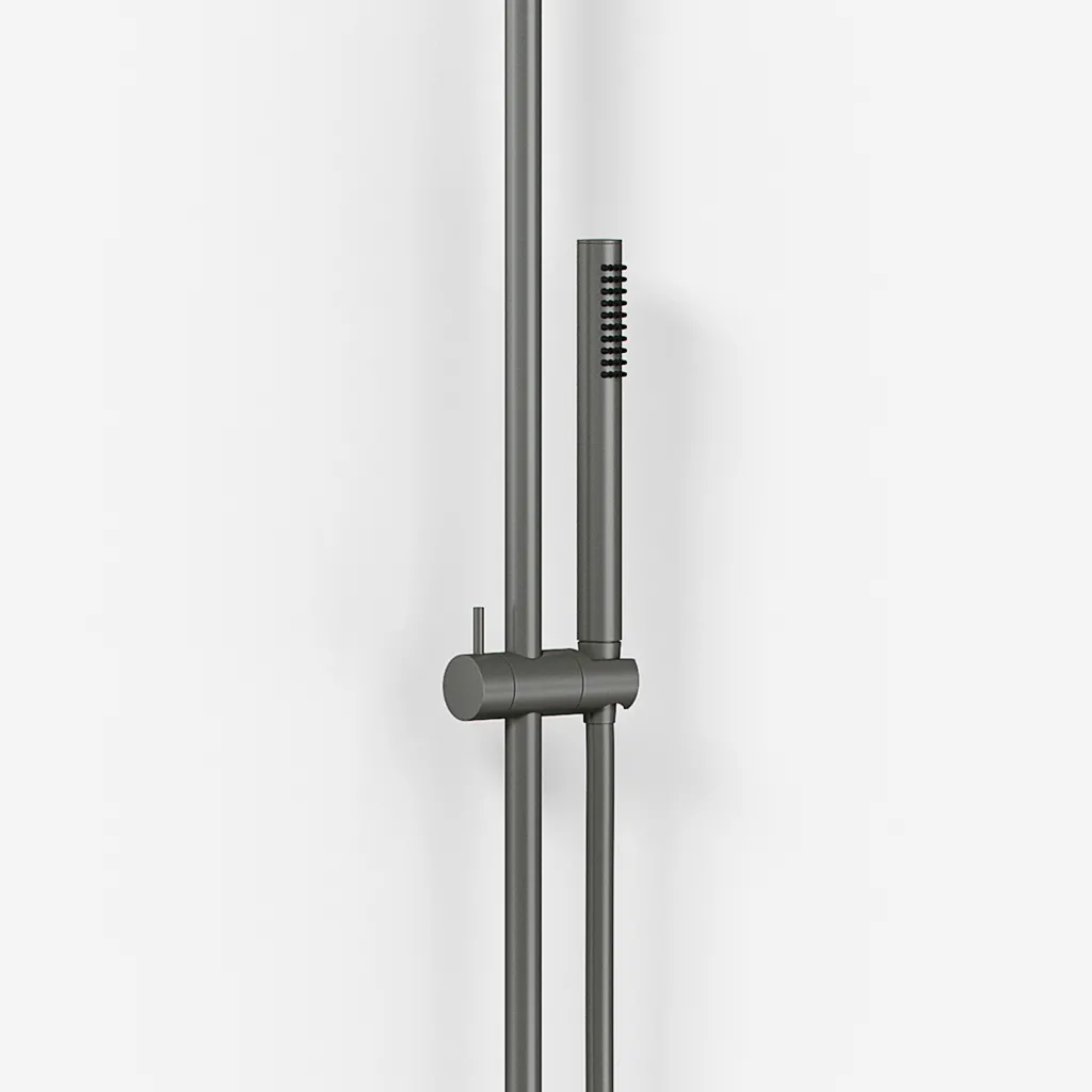 Semplice SRL10 S03 - Termostatsæt, Rain DeLuxe RHB30, Ø30 cm., PVD Matt Gun Metal