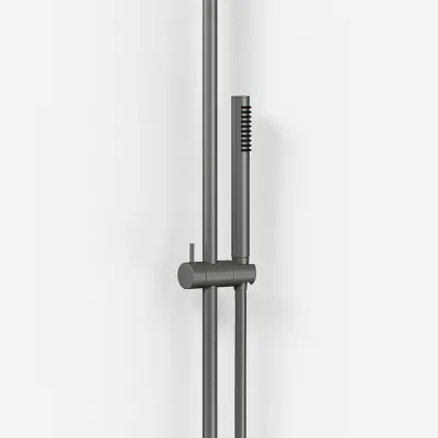 Semplice SRL10 S03 - Termostatsæt, Rain DeLuxe RHB30, Ø30 cm., PVD Matt Gun Metal