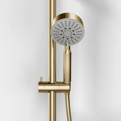 ArkiLife AVAO AABT900 - Termostatsæt Ø30 Wellness Rain, PVD Poleret Messing