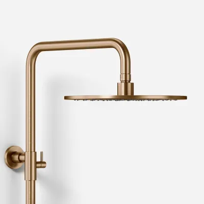 ArkiLife AVAO AABT900 - Termostatsæt Ø30 Wellness Rain, PVD Børstet Kobber