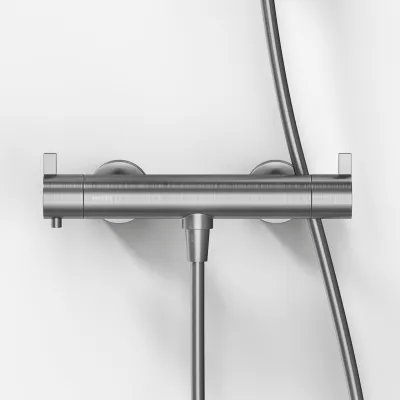 ArkiLife AVAO AABT204 - Termostat brusearmatur, Børstet Rustfrit Stål