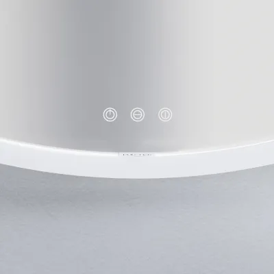 Pulcher Mood 1 PM1-110 - Ø110 cm. Dugfrit spejl m/lys og lysstyring, Mathvid 