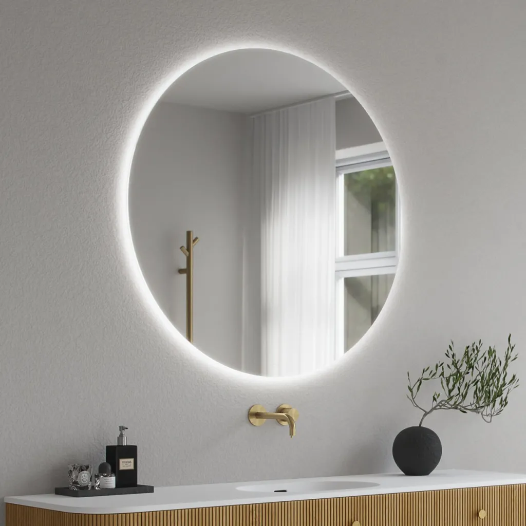 Pulcher Coco Backlight PM3-100 - Ø100 cm. LED Backlight-Spejl m/Antidug