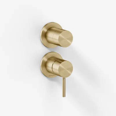 Semplice SBR901 - 1-grebs brusebatteri, PVD Børstet Messing