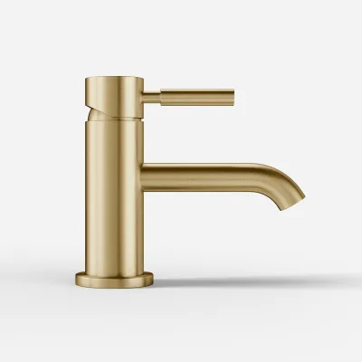 Semplice SHV101 - 1-grebs håndvaskarmatur, PVD Børstet Messing