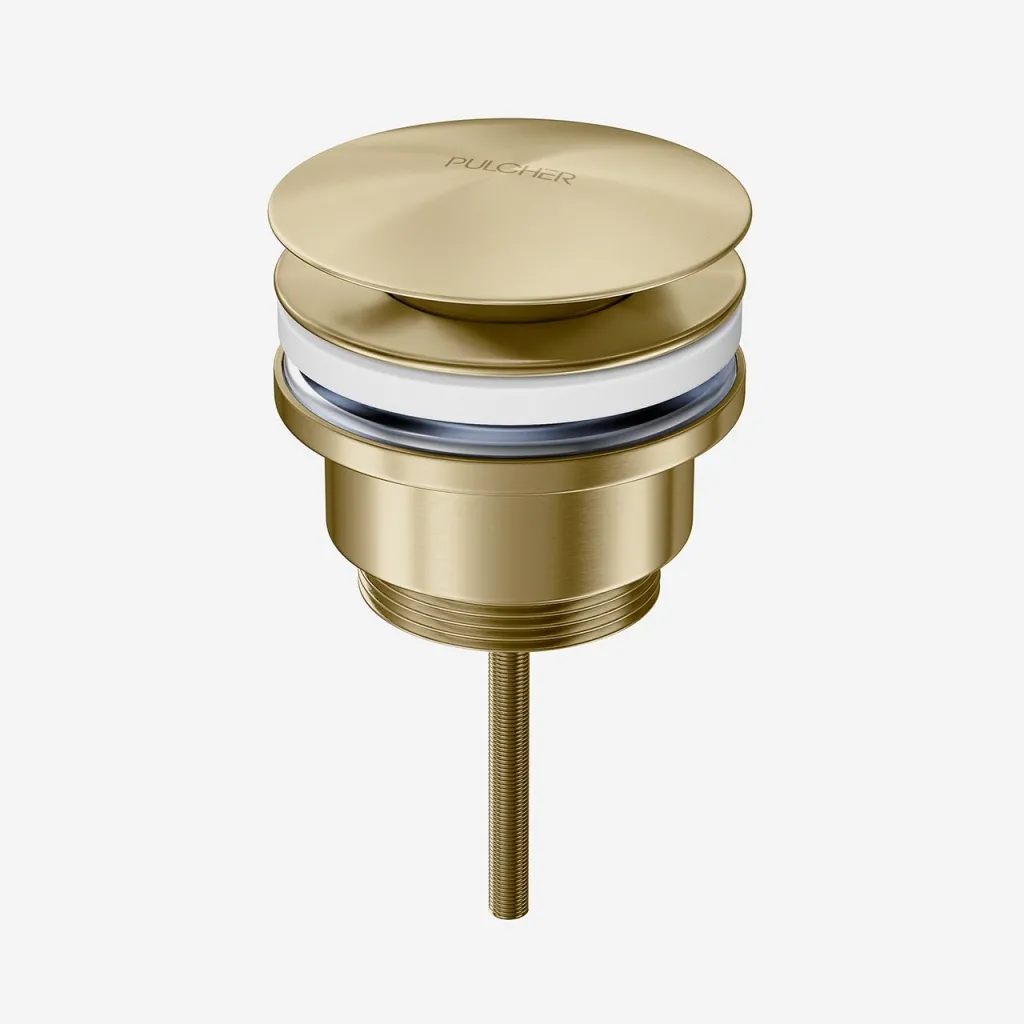 Pulcher Semplice Fly 1¼” - Universal bundventil, PVD Børstet Messing