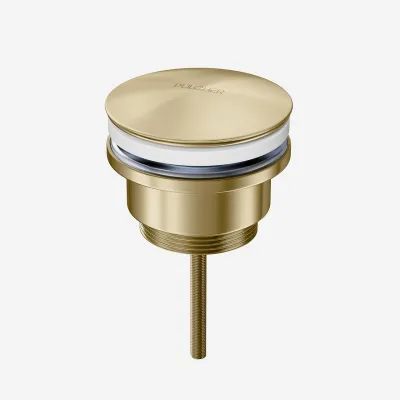Pulcher Semplice Fly 1¼” - Universal bundventil, PVD Børstet Messing