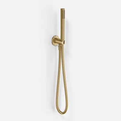 Semplice/Fly Classic SSH220 - Håndbrusersæt, PVD Børstet Messing