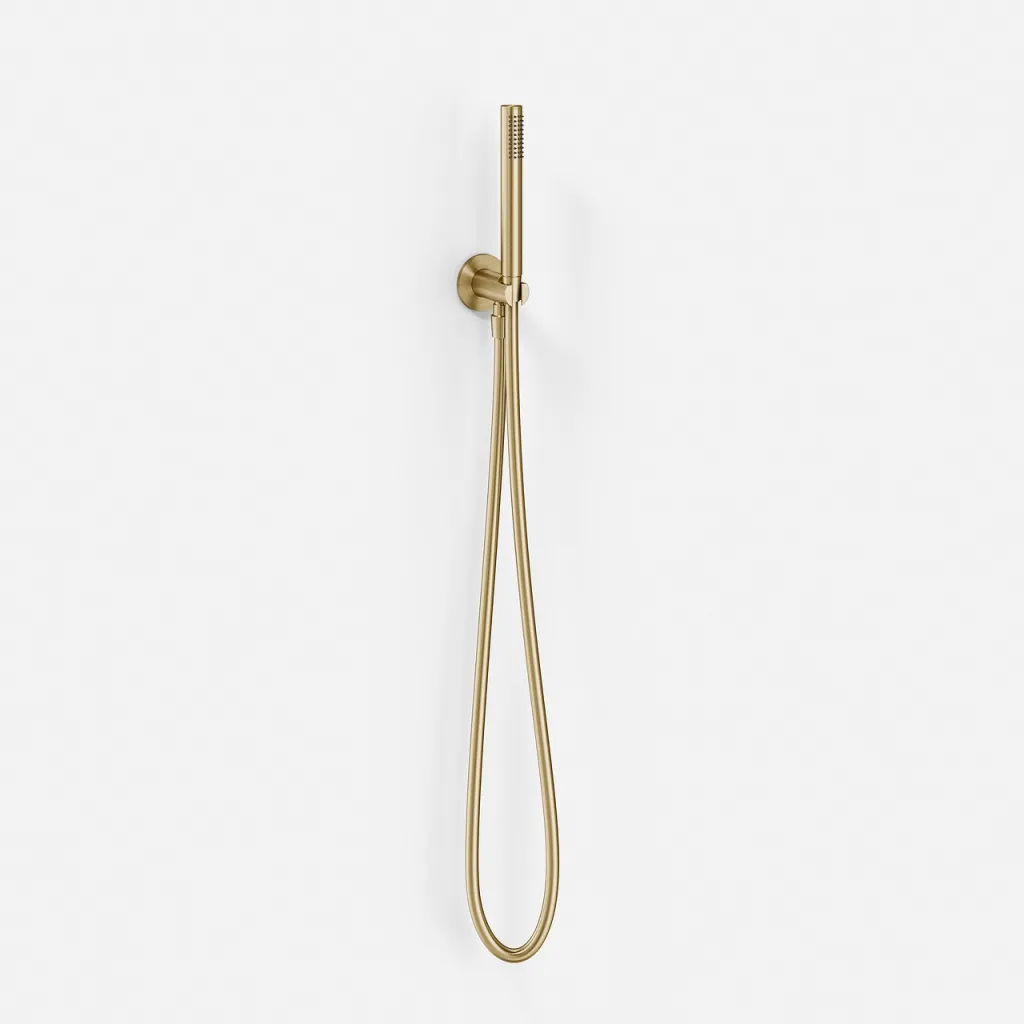 Semplice/Fly Classic SSH220 - Håndbrusersæt, PVD Børstet Messing