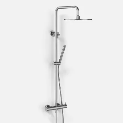 ArkiLife AVAO AABT900 S02 - Termostatsæt Ø30 Wellness Rain, Børstet Rustfrit Stål