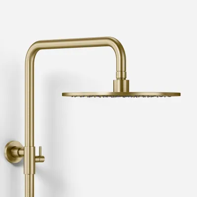 ArkiLife AVAO AABT900 S02 - Termostatsæt Ø30 Wellness Rain, PVD Børstet Messing