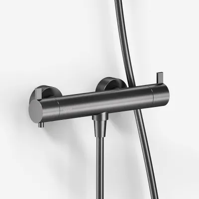 ArkiLife AVAO AABT204 S02 - Termostat inkl. Brusesæt, Stick, PVD Børstet Gunmetal