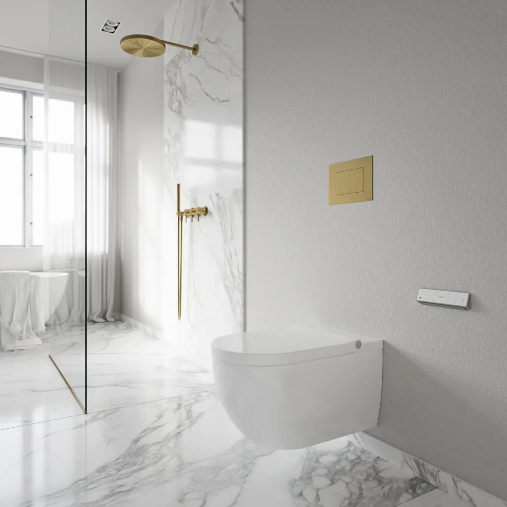 Aqualux PAX2-R Duschtoilet - LuxDusch bidétfunktion & soft-close sæde