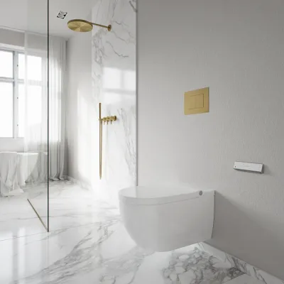 Aqualux PAX2-R Duschtoilet - LuxDusch bidétfunktion & soft-close sæde