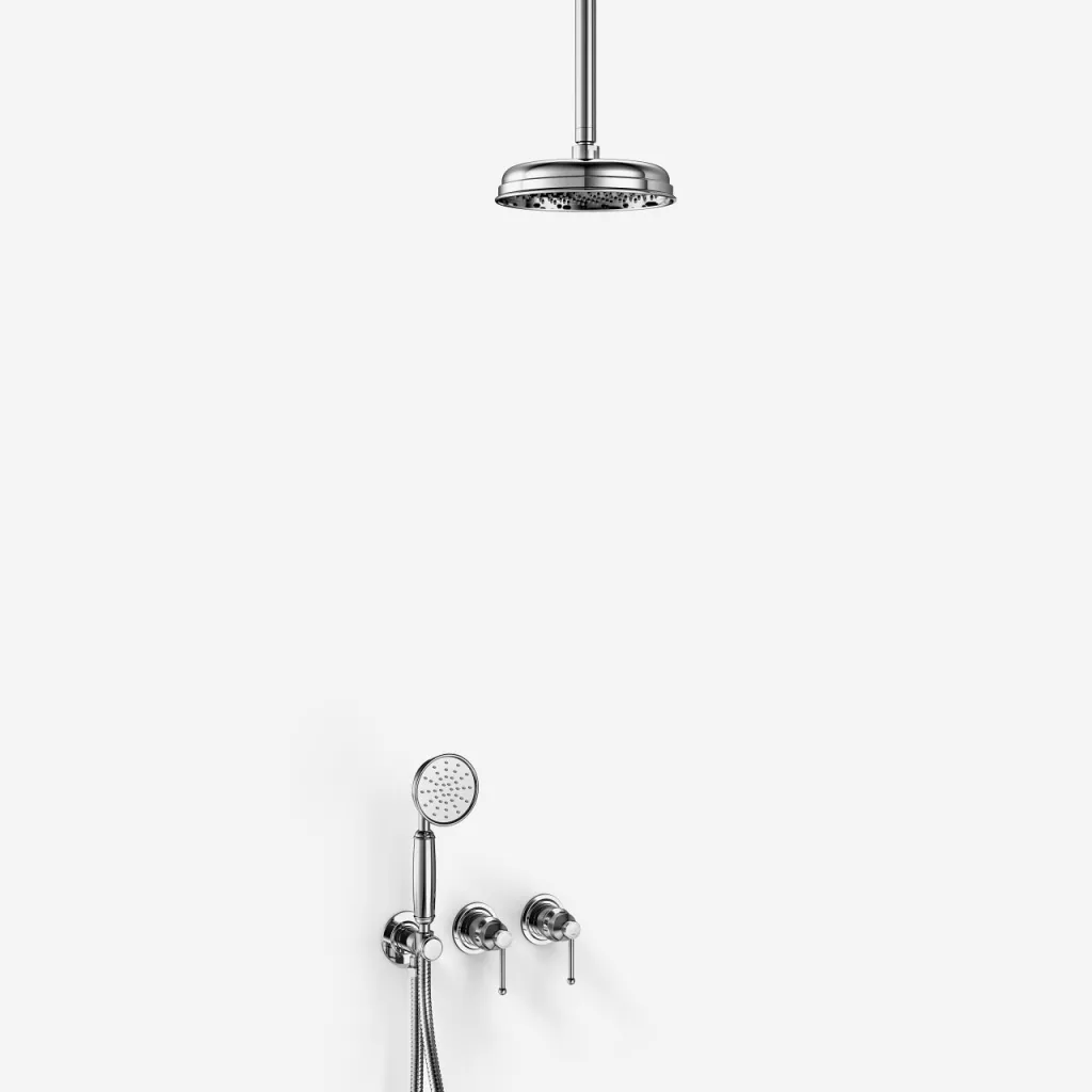 Hassel&Teudt HBR801 S02 - Brusesæt Ø21cm, Loft, Krom